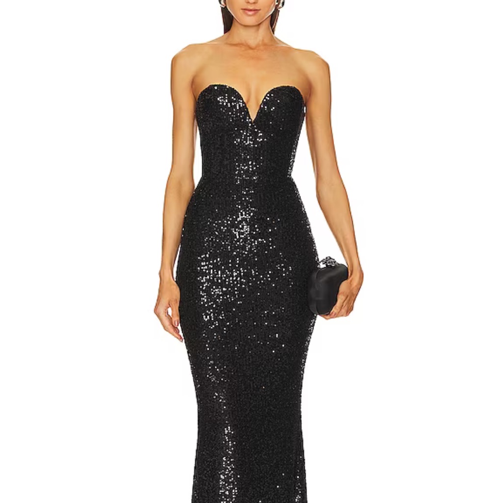Nwt Lumiere Gown In Black Size Medium
